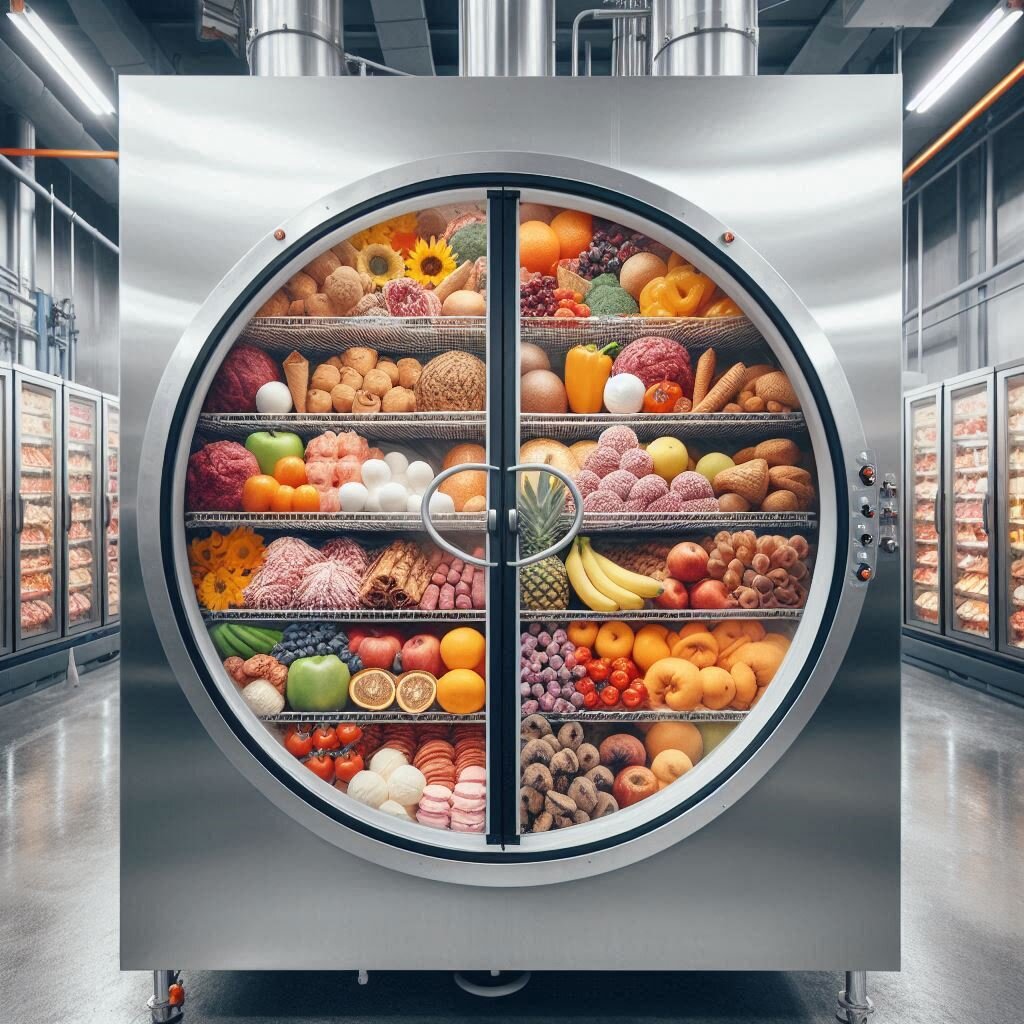 industrial freeze dryer full of every thing