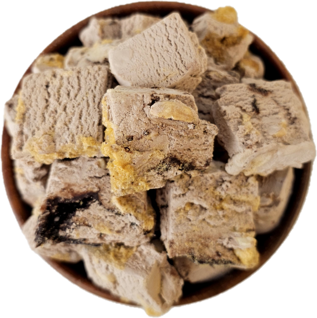 بستنی بادام زمینی و کارامل