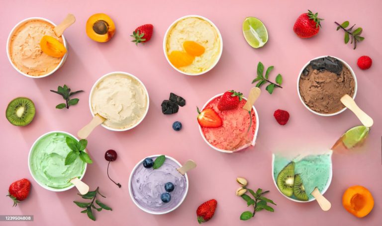 various ice cream