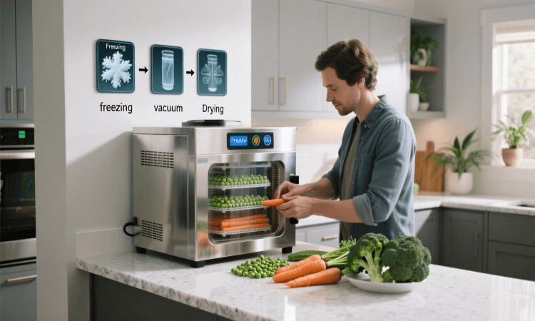 فریزدرای کردن سبزیجات