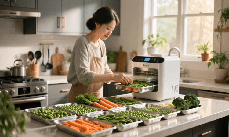 آموزش فریزدرای کردن سبزیجات در خانه
