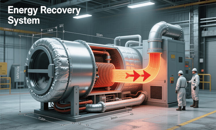 بازیافت انرژی در خشککنهای صنعتی | کاهش مصرف و افزایش راندمان