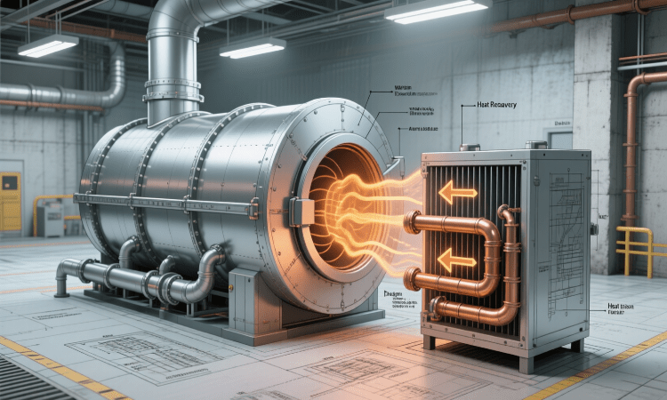 بازیافت انرژی در خشککنهای صنعتی