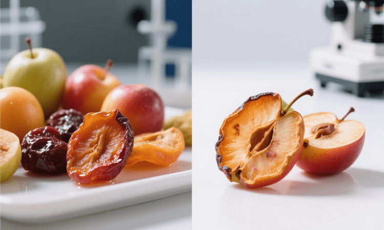 اثر پیش فرآوری (بلانچینگ / اسکوچ) بر کیفیت میوه خشک