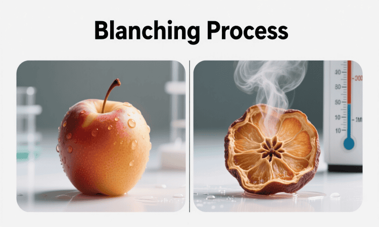اثر پیش فرآوری (بلانچینگ / اسکوچ) بر کیفیت میوه خشک